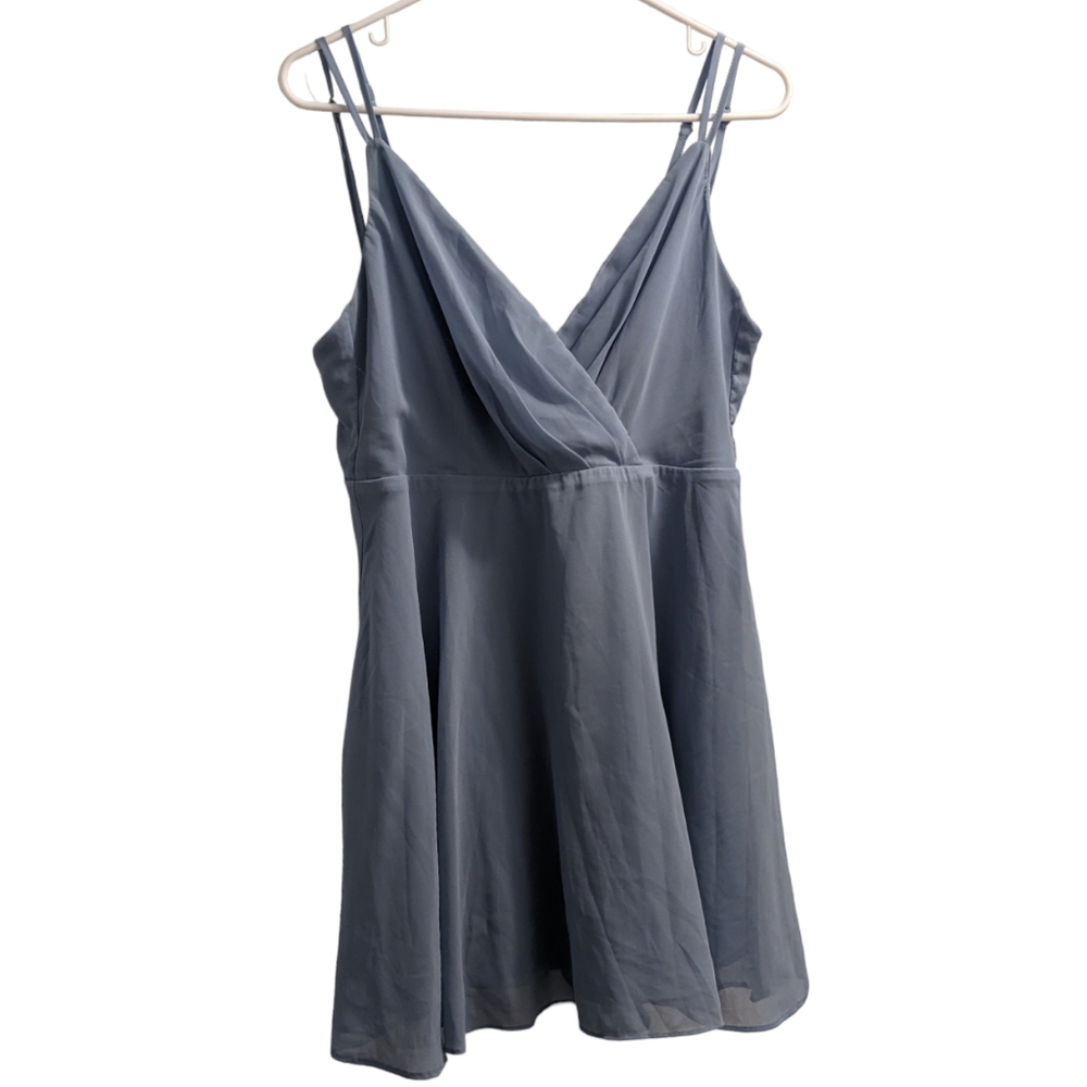 Windsor Pale Blue Mini Dress L